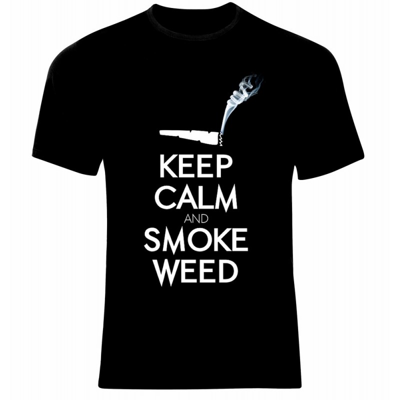 Тениска Weed Keep Calm and Smoke - 500023 Тениска Weed Keep Calm and Smoke - 500023